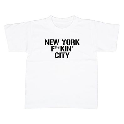 Kinder T-Shirt New York f * * kin' City