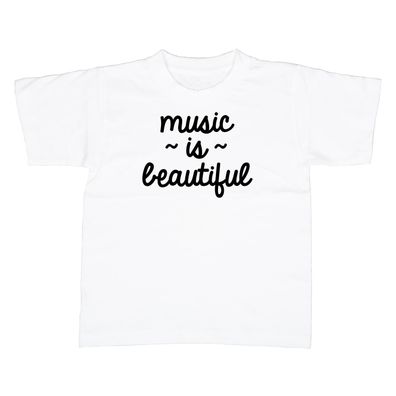 Kinder T-Shirt Music is beautiful