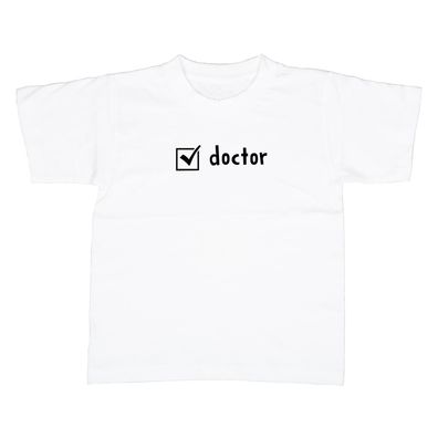 Kinder T-Shirt Checkbox Doctor