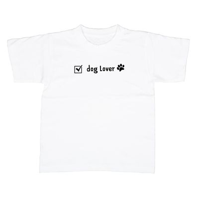 Kinder T-Shirt Checkbox Dog Lover