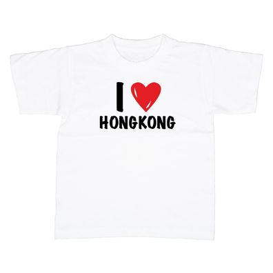 Kinder T-Shirt I love Hongkong