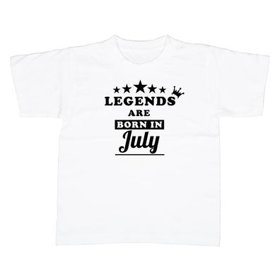 Kinder T-Shirt legends are born in july