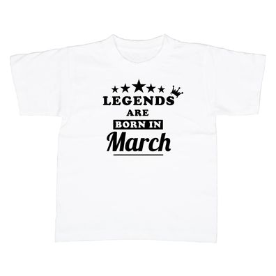 Kinder T-Shirt legends are born in march
