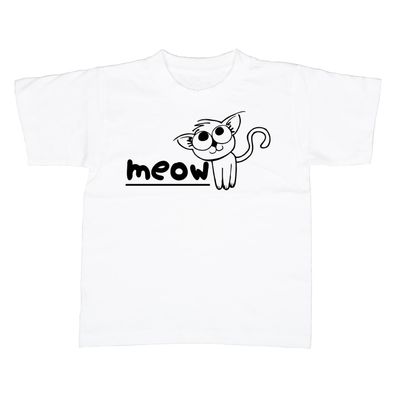 Kinder T-Shirt Meow Katze