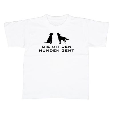 Kinder T-Shirt Die mit den Hunden geht