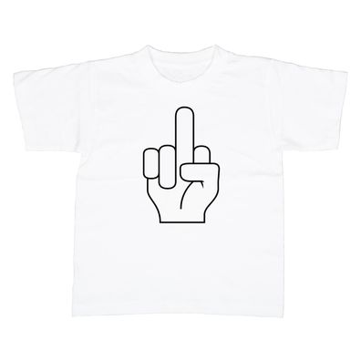 Kinder T-Shirt fuck me finger