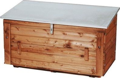 Holz Fahrzeugbox Baustellenkiste Krankiste Werkzeugkiste mit Seitentür 43.113