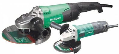 Hikoki Hitachi Winkelschleifer Set 230mm/2000W und 125mm/600W G23STCPZ