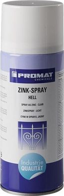 Zinkspray hell 400 ml weißaluminium Spraydose Spray PROMAT Chemicals 12er Pack