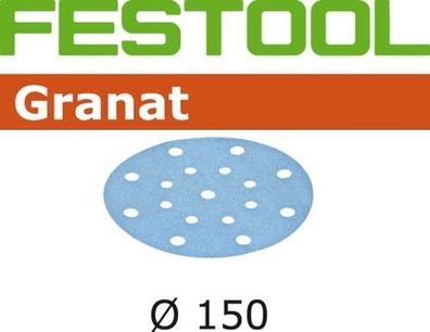 Festool Schleifpapier Schleifscheiben GRANAT, Ø 150 mm, Korn 80, 50 Stk. #575162