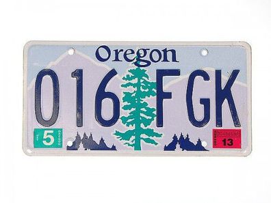 USA - Nummernschild aus Oregon - original