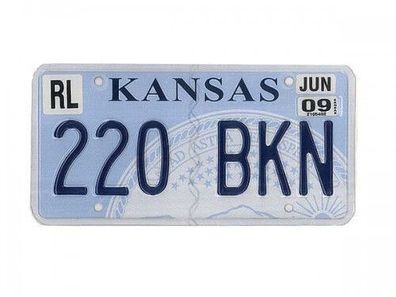 Amerikanisches Nummernschild Kansas - original