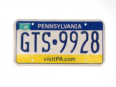 USA Autokennzeichen Pennsylvania - original