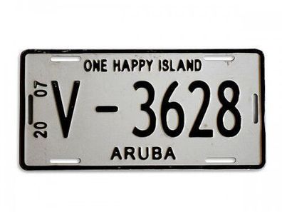 Original Autokennzeichen Aruba