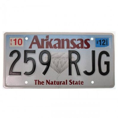 US Kennzeichen Arkansas- original Nummernschild aus den USA