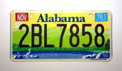 US Nummernschild Alabama