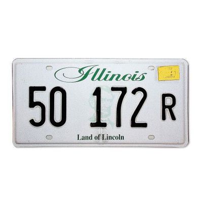 US-Kennzeichen Illinois - Land of Lincoln - original