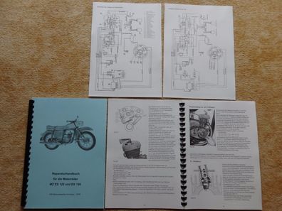 Reparaturhandbuch Reparaturanleitung MZ Motorräder ES 125 150 schmaler Zylinder