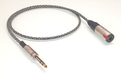 Viablue "EPC-4 Silver" / HighEnd Kopfhörer-Kabel / 6,3mm Klinke / Neutrik/ Hicon