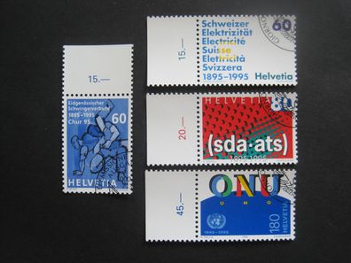 Schweiz MiNr. 1540-1543 gestempelt (AD 720)