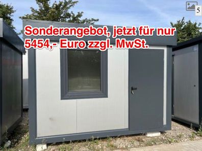 Bürocontainer, Container, Pförtnerhaus 3,50m x 2,20m - Leasing möglich