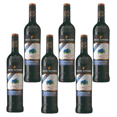 6x Michel Schneider Alkoholfreier Rotwein Cabernet Sauvignon 0,75l