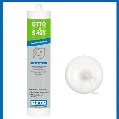 Otto Chemie Ottocoll S495 Paneel-Klebstoff Silikon Kleber Silicon 1k 310ml