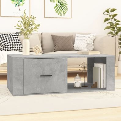 Couchtisch Betongrau 100x50.5x35 cm Holzwerkstoff