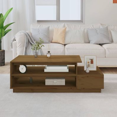 Couchtisch Honigbraun 120x50x40.5 cm Massivholz Kiefer