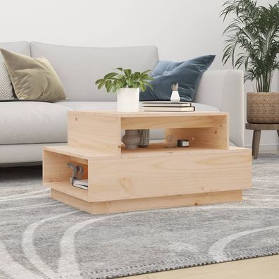 Couchtisch 80x55x40.5 cm Massivholz Kiefer
