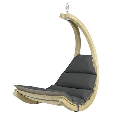 Amazonas Schwebesessel Swing Chair Anthracite Hängesessel inkl. Sitzkissen und Schwi