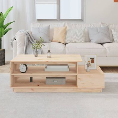 Couchtisch 120x50x40.5 cm Massivholz Kiefer