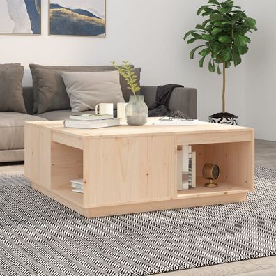 Couchtisch 100x101x40.5 cm Massivholz Kiefer