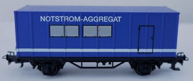 Märklin 00758 THW Container Wagen - Notstrom Aggregat - Spur H0