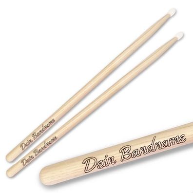 keepdrum Personalisierte Drumsticks mit Wunsch-Gravur