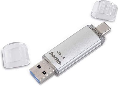 Hama 128GB Stick USB 3.0 USB-C 3.1 Speicherstick OTG Android Tablet MacBook PC