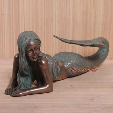 Galionsfigur Figur Maritim Deko Dekoration Meerjungfrau Seefahrd Antik Optik ost