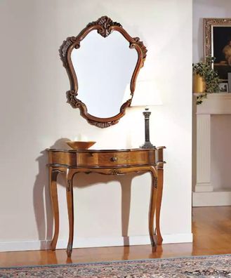 Konsolentisch mit Spiegel Sideboard Klassischer Einrichtung Luxus Möbel Neu