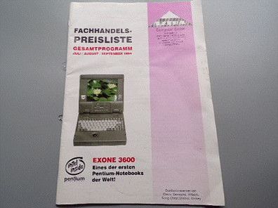 Fachhandels-Preisliste 1994 Extra Computer PC und Zubehör Distributor