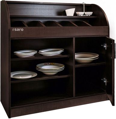 Besteckschrank Tellerschrank BS100 Holz furniert Soft-close 1000x400x1100 Gastlando