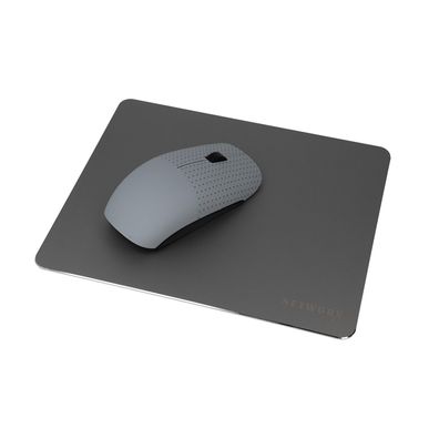 Mousepad Networx Mauspad Premium Handauflage für Computermaus Alu spacegrau