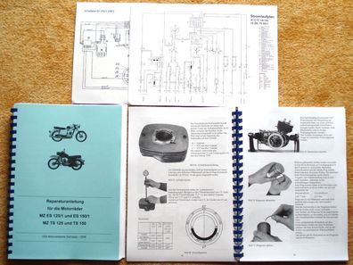 Reparaturhandbuch Reparaturanleitung MZ Motorräder TS 125 150 ES 125/1 150/1