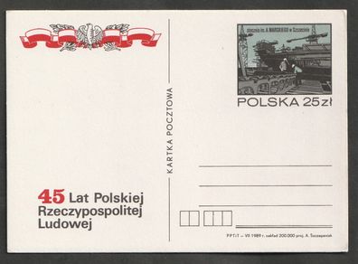 Ganzsache Polen 45 Jahre Volksrepublik Polen postfrisch P 1040