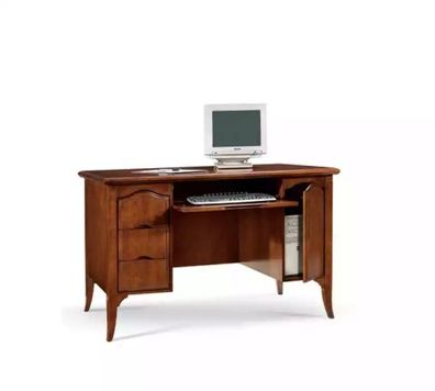 Schreibtisch Tisch Italienische Einrichtung Möbel Massiv Holz Büro Neu