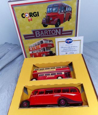 Barton Collection, Bedford Bus und Doppeldecker, limitierte Auflage, Corgi