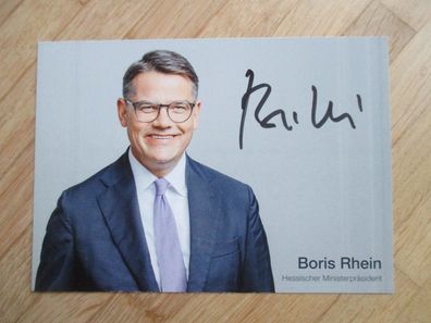 Hessen Ministerpräsident CDU Boris Rhein - handsigniertes Autogramm!!!