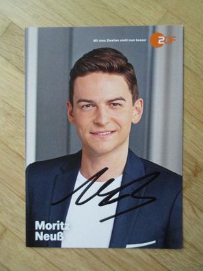 ZDF Fernsehmoderator Moritz Neuß - handsigniertes Autogramm!!!