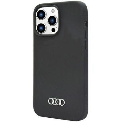 Handyhülle Case iPhone 14 Pro original Audi Silikon schwarz
