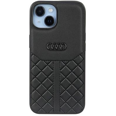 Handyhülle Case iPhone 14 Audi Serie Q8 schwarz Echtleder Logo