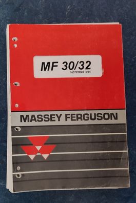 Ersatzteilliste Massey Ferguson MF 30/32 Mähdrescher Deutsch Original Ungebraucht